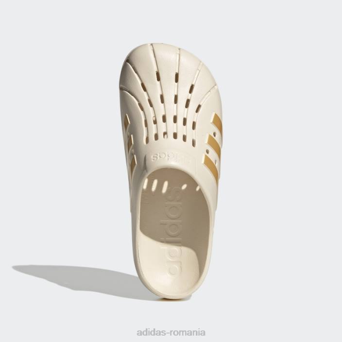 Adidas saboti adilette albi adidas unisex alb/auriu metalic 2JBN3864