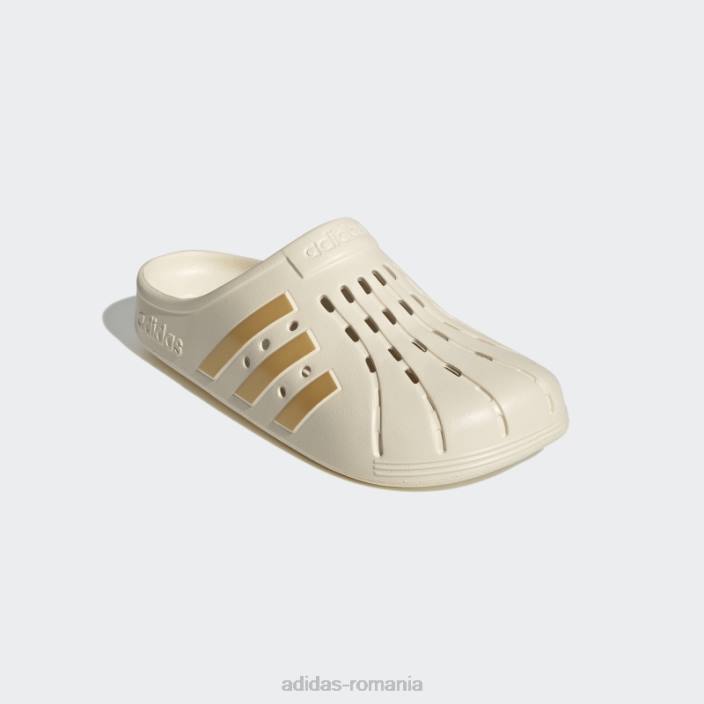 Adidas saboti adilette albi adidas unisex alb/auriu metalic 2JBN3864