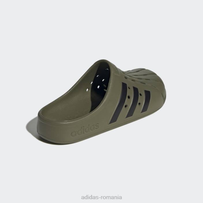 Adidas sabotii adilette de masline unisex măsliniu/negru 2JBN12880