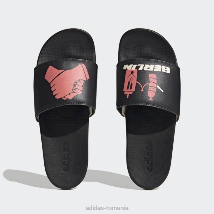 Adidas sandale adilette confort ecru tint unisex nuanță neagră/ecru 2JBN12551