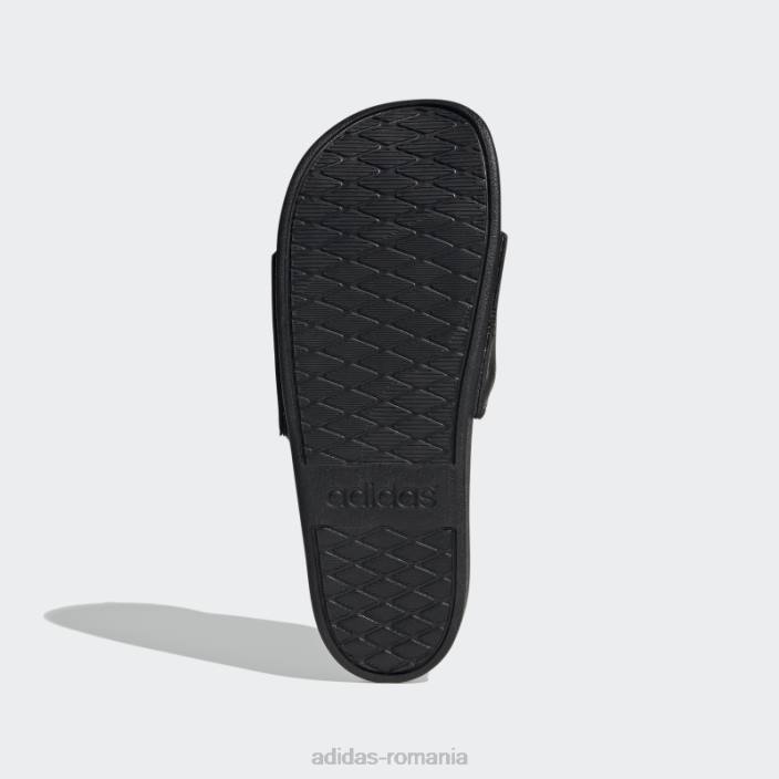Adidas tobogane adilette comfort carbon unisex negru/carbon 2JBN91