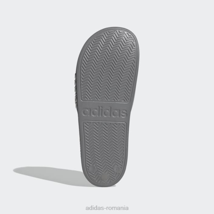 Adidas tobogane de duș adilette gri unisex gri/alb 2JBN4253