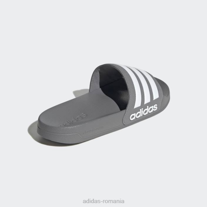 Adidas tobogane de duș adilette gri unisex gri/alb 2JBN4253