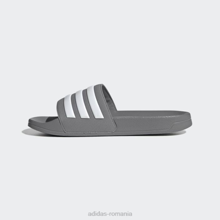 Adidas tobogane de duș adilette gri unisex gri/alb 2JBN4253