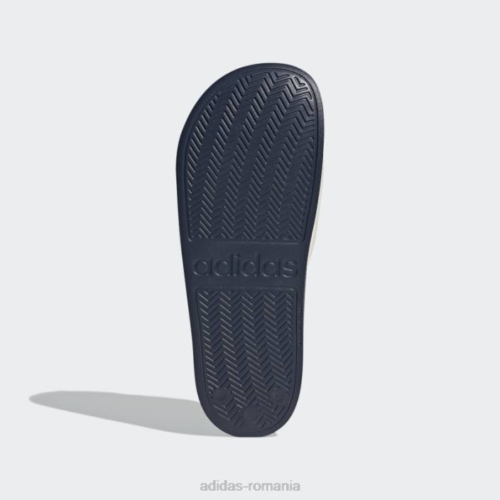 Adidas tobogane de dus adilette bleumarin unisex alb/marinier 2JBN12428