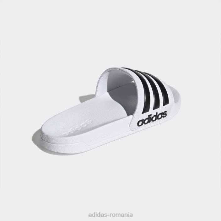 Adidas tobogane de dus adilette negre unisex alb negru 2JBN286