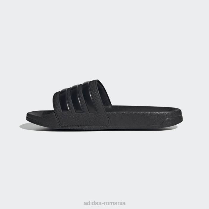 Adidas tobogane de dus adilette negre unisex negru 2JBN12385