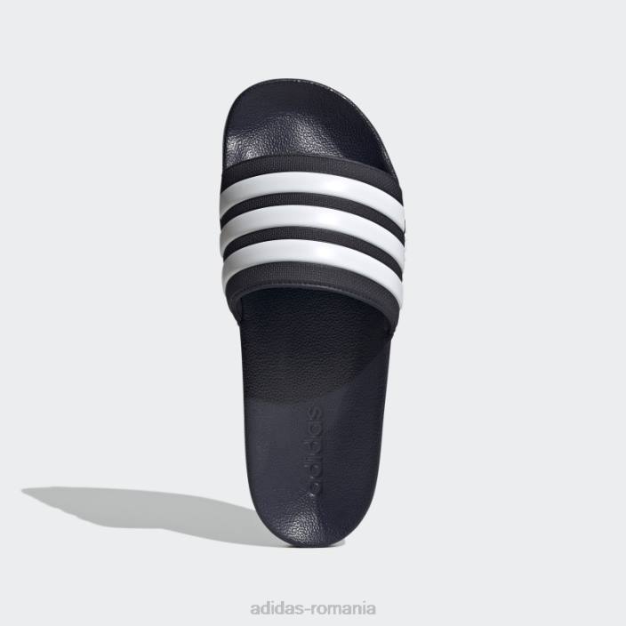 Adidas tobogane de dus adilette negru/alb unisex cerneală/alb 2JBN12368