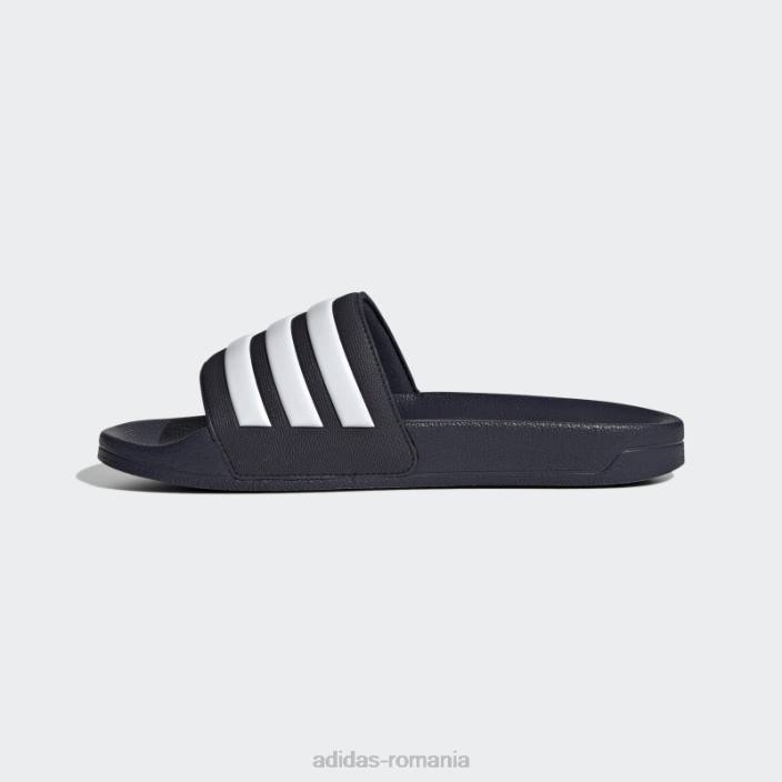 Adidas tobogane de dus adilette negru/alb unisex cerneală/alb 2JBN12368