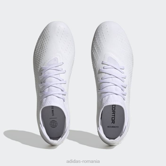 Adidas Predator elegant de precizie.3 cizme de teren ferm alb unisex alb negru 2JBN12253