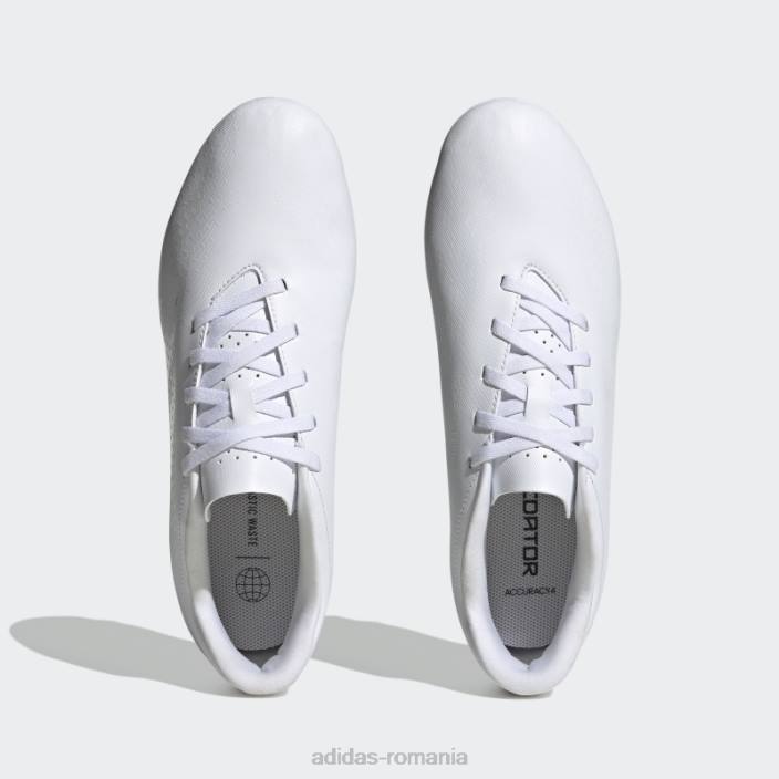 Adidas Predator precizie.4 crampuri flexibile la sol alb elegant unisex alb negru 2JBN4213