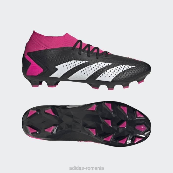 Adidas acuratețea prădătorului negru.2 cizme multi-sol unisex negru/alb/roz 2JBN12407