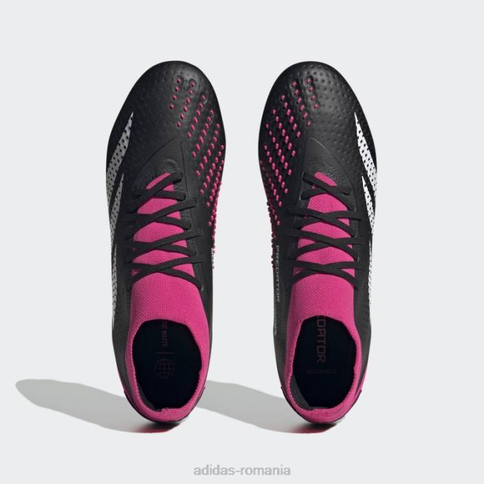 Adidas acuratețea prădătorului negru.2 cizme multi-sol unisex negru/alb/roz 2JBN12407