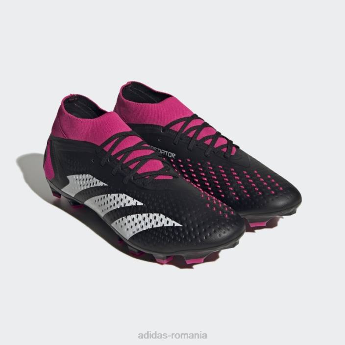 Adidas acuratețea prădătorului negru.2 cizme multi-sol unisex negru/alb/roz 2JBN12407