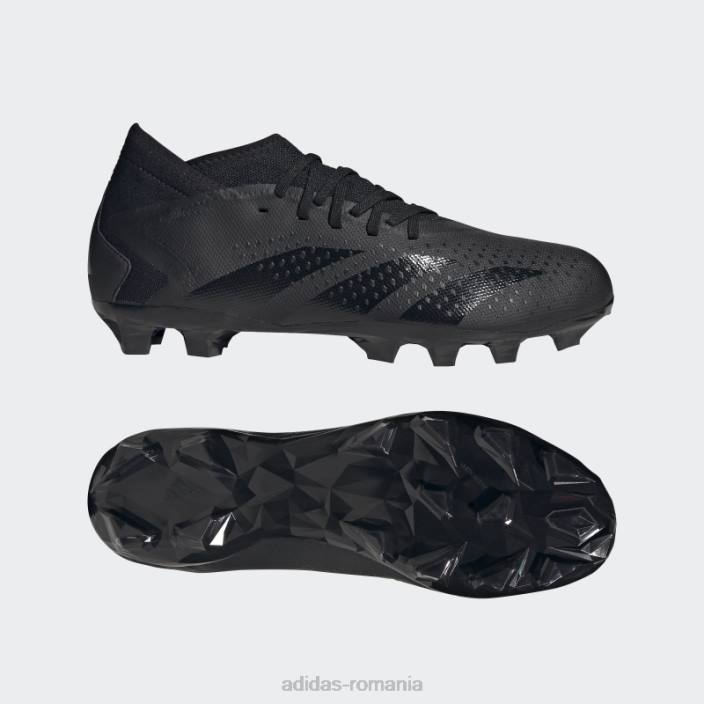 Adidas acuratețea prădătorului negru.3 cizme multi-sol unisex alb negru 2JBN12736