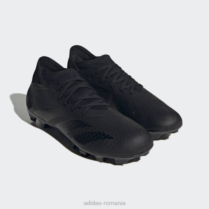 Adidas acuratețea prădătorului negru.3 cizme multi-sol unisex alb negru 2JBN12736