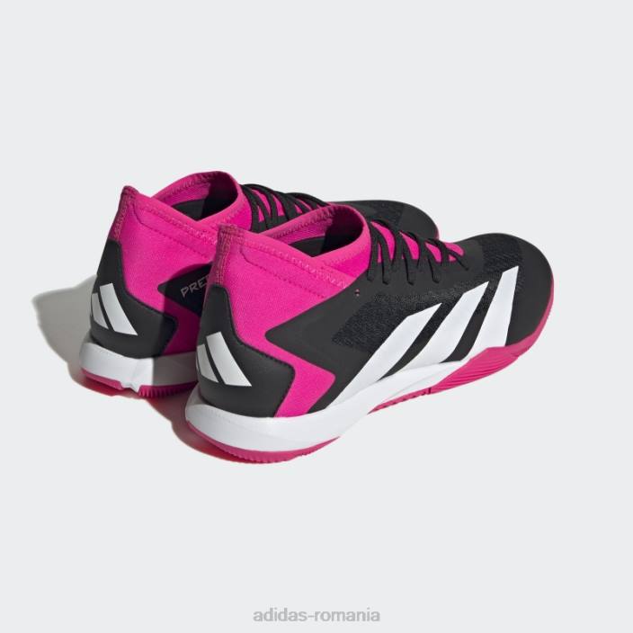 Adidas acuratețea prădătorului roz.3 cizme de interior unisex negru/alb/roz 2JBN12543
