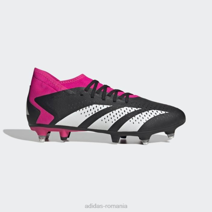 Adidas acuratețea prădătorului roz.3 cizme de pământ moale moda unisex negru/alb/roz 2JBN12240