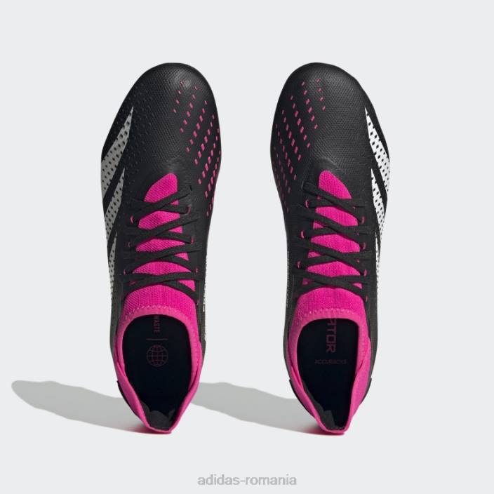 Adidas acuratețea prădătorului roz.3 cizme de pământ moale moda unisex negru/alb/roz 2JBN12240