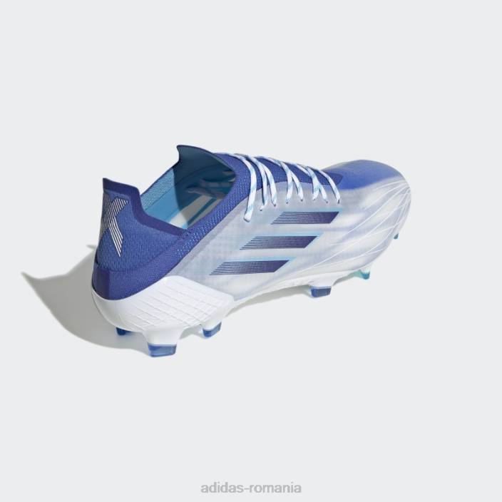 Adidas alb x speedflow.1 crampoane pentru teren ferm unisex alb/indigo/papură a cerului 2JBN8681
