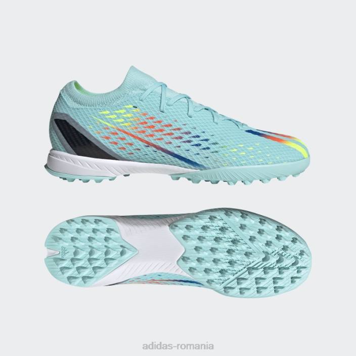 Adidas aqua x speedportal.3 pantofi gazon adidas unisex aqua/albastru/galben 2JBN4773