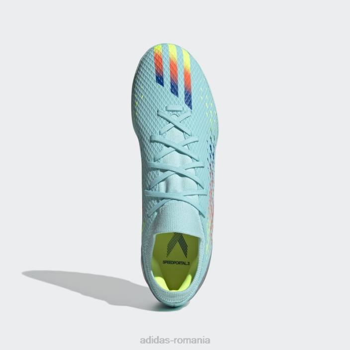 Adidas aqua x speedportal.3 pantofi gazon adidas unisex aqua/albastru/galben 2JBN4773