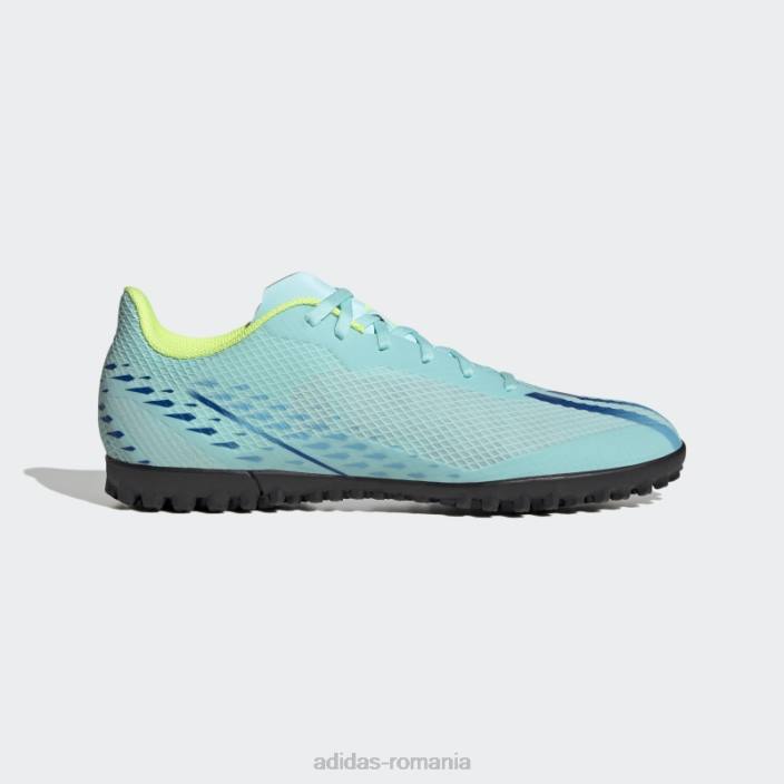 Adidas aqua x speedportal.4 pantofi pentru gazon unisex aqua/albastru/galben 2JBN5950