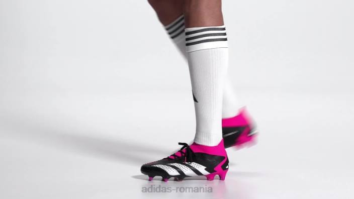 Adidas black predator accuracy.1 cizme de teren moale adidas unisex negru/alb/roz 2JBN12351