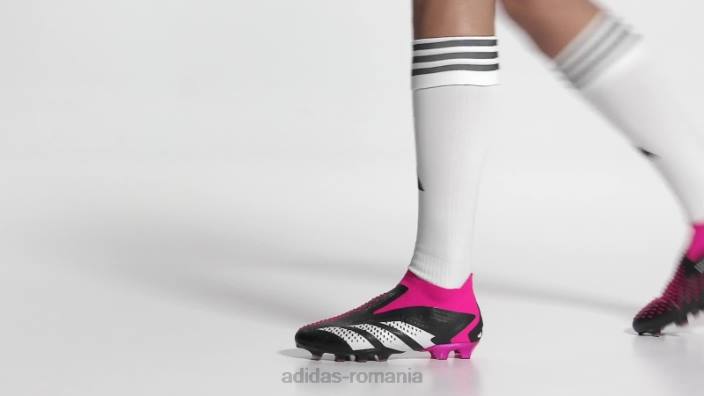 Adidas black predator accuracy+ cizme de iarba artificiala adidas unisex negru/alb/roz 2JBN12561