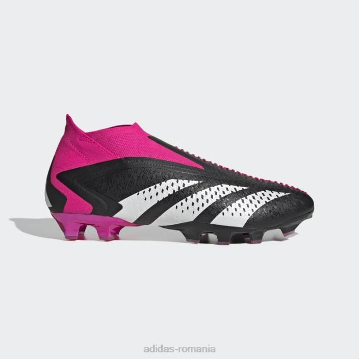 Adidas black predator accuracy+ cizme de iarba artificiala adidas unisex negru/alb/roz 2JBN12561
