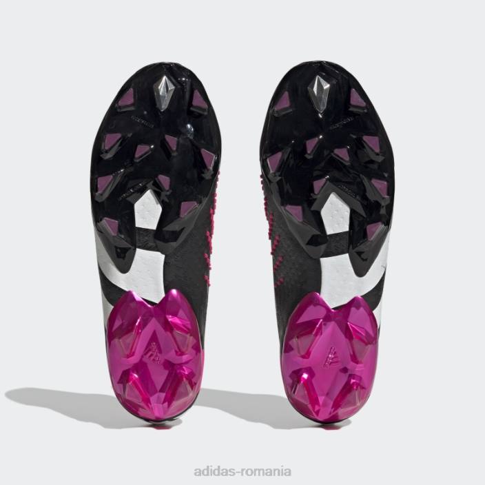 Adidas black predator accuracy+ cizme de iarba artificiala adidas unisex negru/alb/roz 2JBN12561