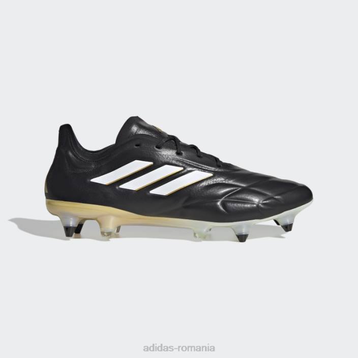 Adidas cizme negre copa pure+ soft ground unisex negru/alb/auriu metalic 2JBN13048