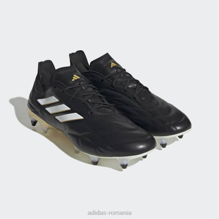 Adidas cizme negre copa pure+ soft ground unisex negru/alb/auriu metalic 2JBN13048