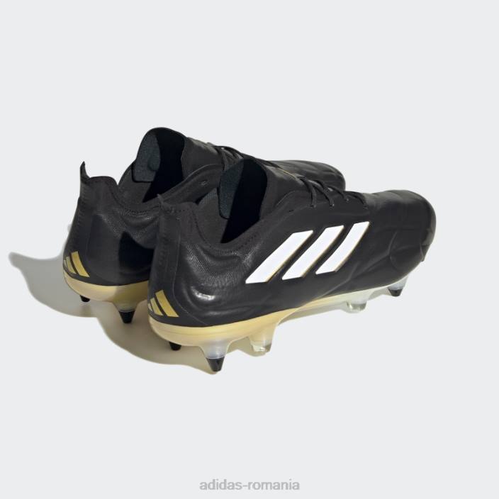 Adidas cizme negre copa pure+ soft ground unisex negru/alb/auriu metalic 2JBN13048