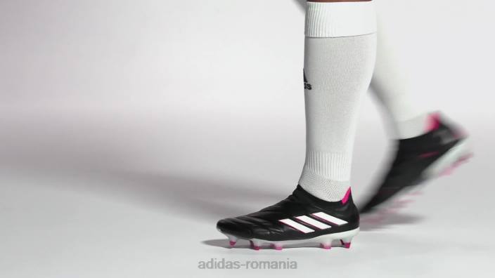 Adidas cizme negre copa pure+ soft ground unisex negru/zero metalic/roz 2JBN12515