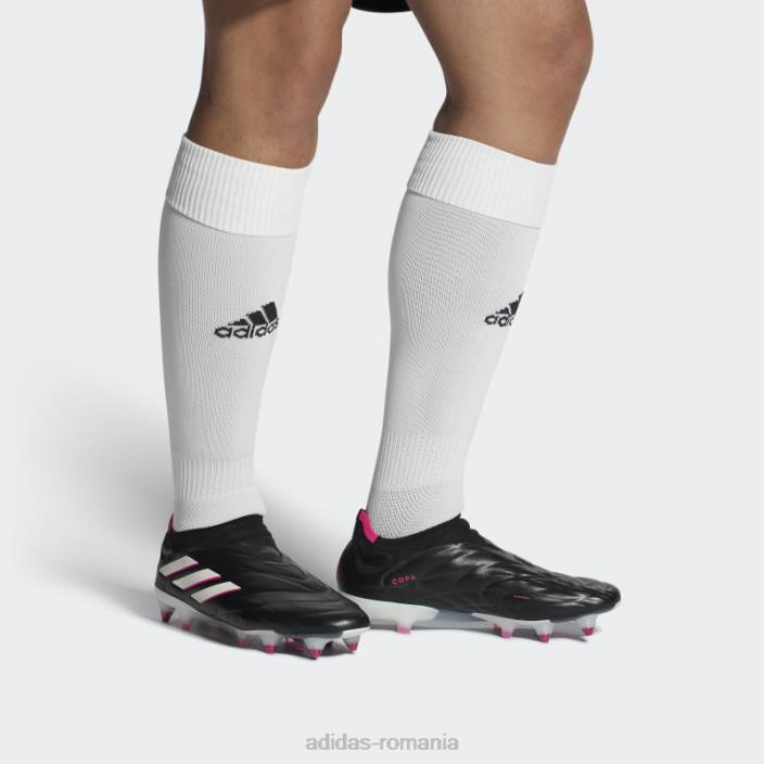 Adidas cizme negre copa pure+ soft ground unisex negru/zero metalic/roz 2JBN12515