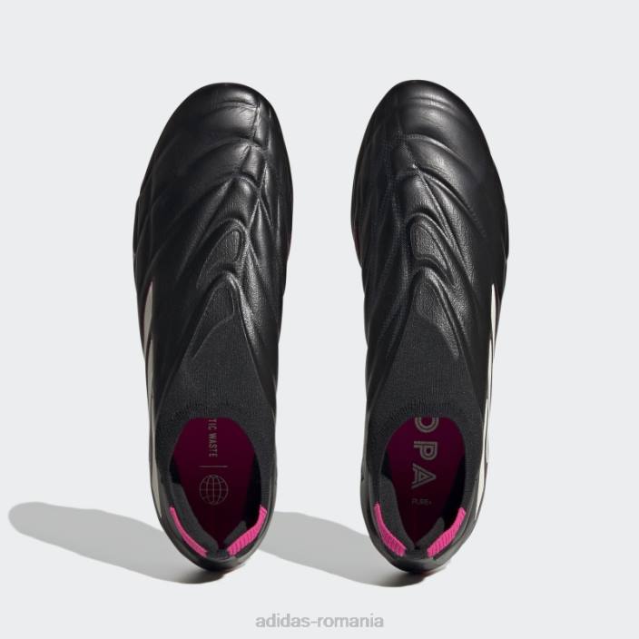 Adidas cizme negre copa pure+ soft ground unisex negru/zero metalic/roz 2JBN12515