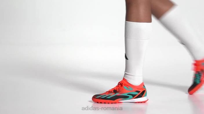 Adidas cizme negru x speedportal messi.3 turf unisex portocaliu/papură cu mentă/negru 2JBN12751