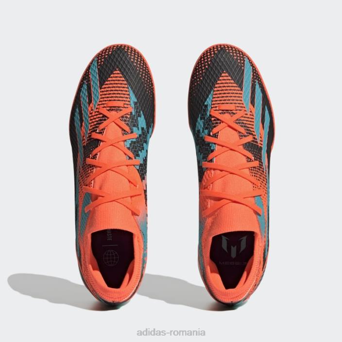Adidas cizme negru x speedportal messi.3 turf unisex portocaliu/papură cu mentă/negru 2JBN12751