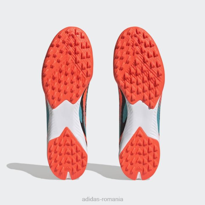 Adidas cizme negru x speedportal messi.3 turf unisex portocaliu/papură cu mentă/negru 2JBN12751