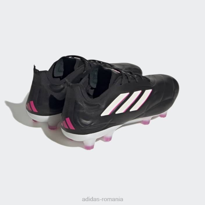 Adidas copa pure.1 cizme teren ferm negru unisex negru/zero metalic/roz 2JBN12319