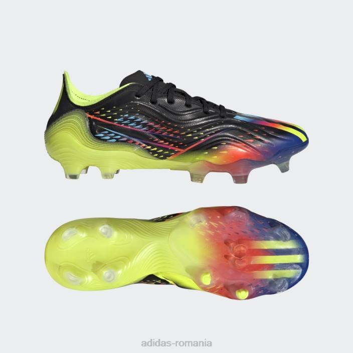 Adidas copa sense.1 crape de teren ferm negru unisex negru/cian/galben 2JBN4502