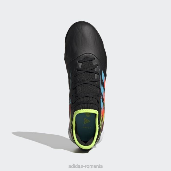 Adidas negru copa sense.3 pantofi gazon adidas unisex negru/cian/galben 2JBN4791