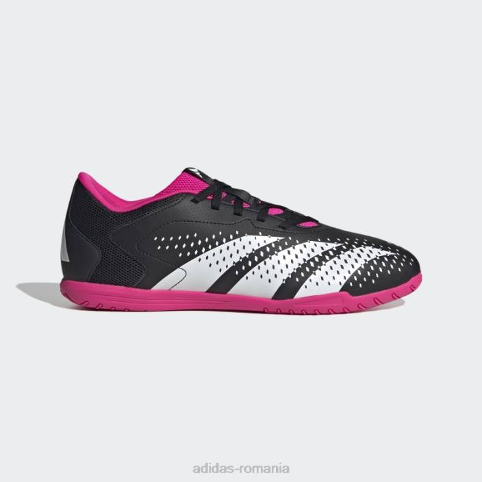 Adidas negru predator precizie.4 indoor sala pantofi unisex negru/alb/roz 2JBN4079