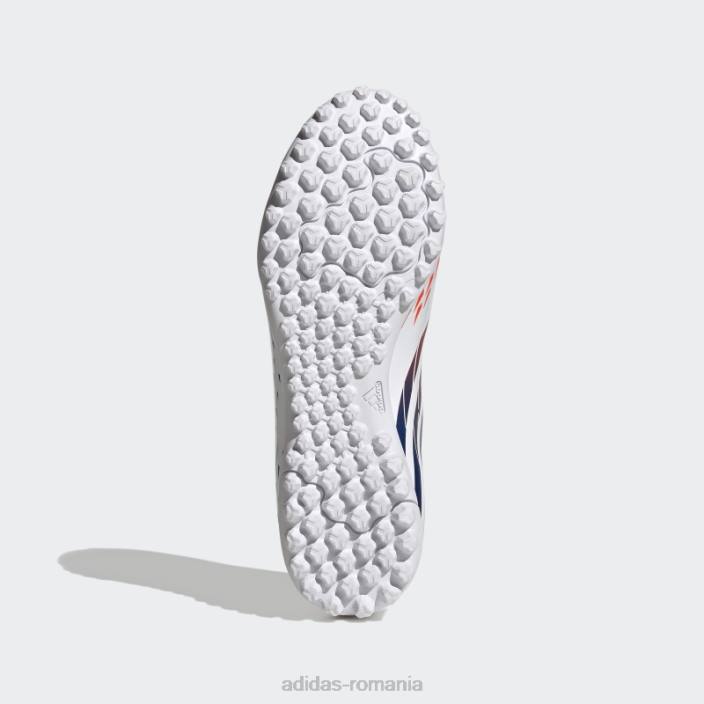 Adidas pradator edge.4 pantofi gazon alb unisex alb/galben/albastru 2JBN8821
