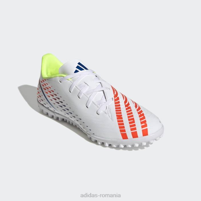 Adidas pradator edge.4 pantofi gazon alb unisex alb/galben/albastru 2JBN8821