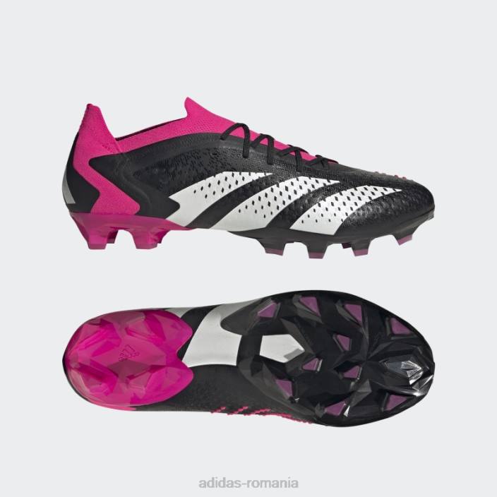 Adidas precizia pradatorului negru.1 cizme joase din iarba artificiala unisex negru/alb/roz 2JBN12311