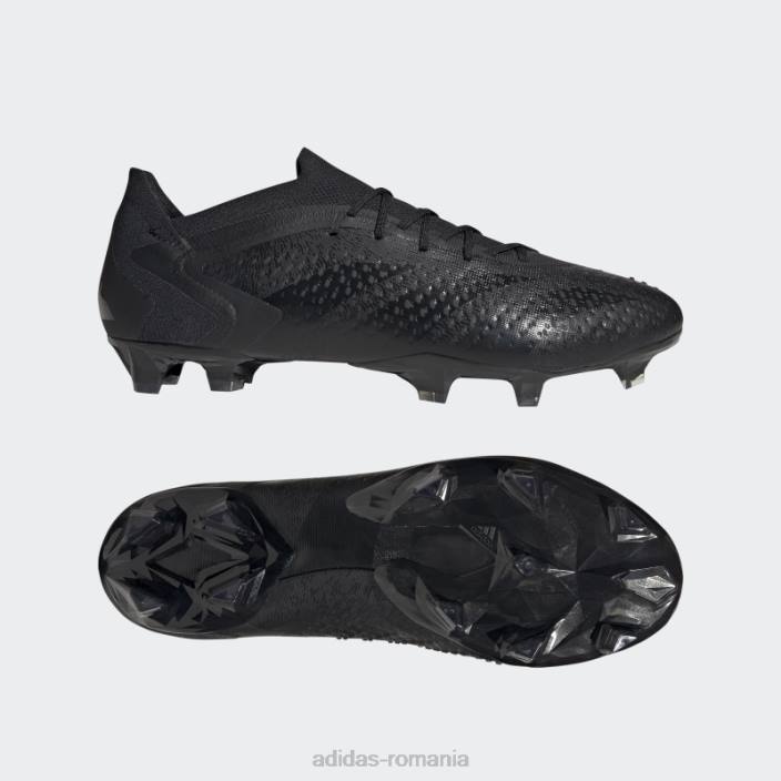 Adidas precizie prădător.1 cizme de pământ ferm joase alb fierbinte unisex alb negru 2JBN12756