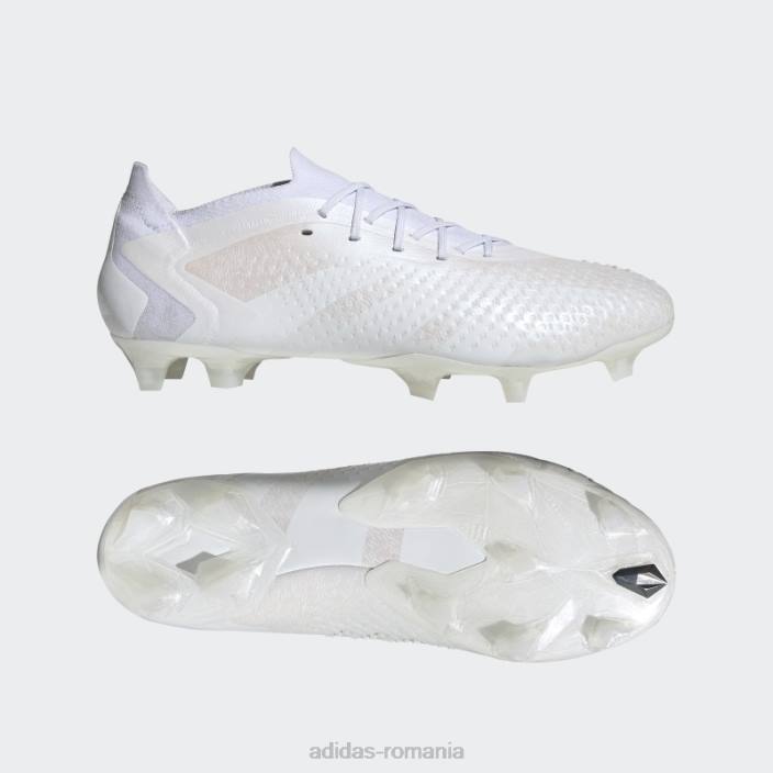 Adidas precizie prădător.1 cizme de pământ ferm joase moda albă unisex alb 2JBN12313