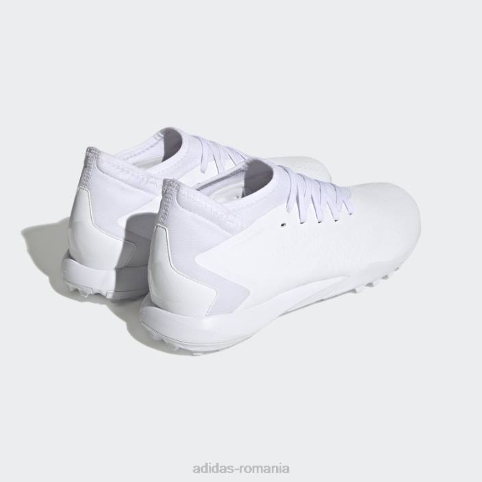 Adidas precizie prădător.3 cizme de gazon albe unisex alb negru 2JBN12278